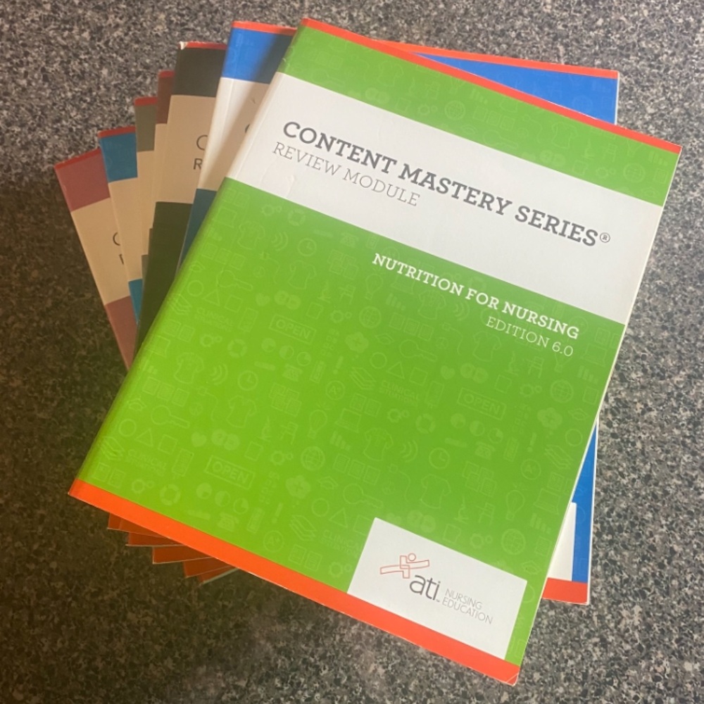 ATI Nursing‎ Content Mastery Series Review Module Books Set Of 8